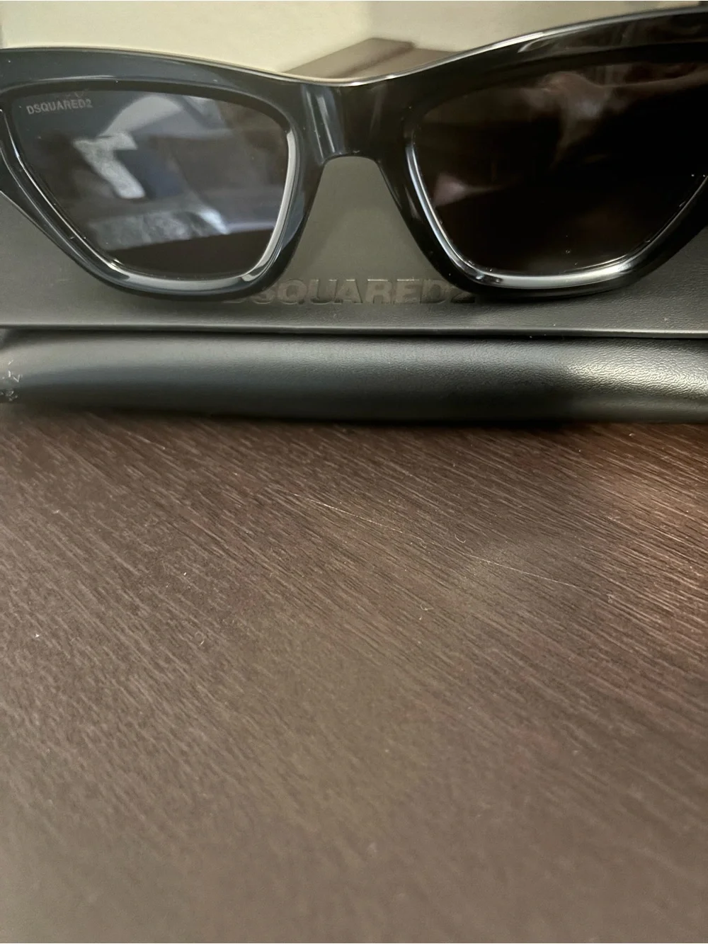 DSQUARED2 Black Oversized Cat-Eye Sunglasses